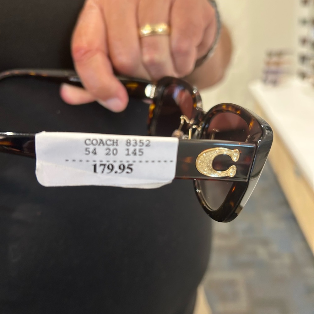 Coach Brown Sunglasses Modern Design - Picture 3 of 3